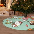 thumbnail image 6 of Saiise Christmas Tree Skirt 48" ,Xmas Tree Skirts with Sanrio Ay Pattern,Tree Mat for Indoor Outdoor Christmas Winter Holiday Party Indoor Decorations, 6 of 7