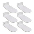 thumbnail image 4 of 6 estantes flotantes para zapatos de 7,9 pulgadas de largo, acrílico, para colección de calzado, color blanco, 4 of 14