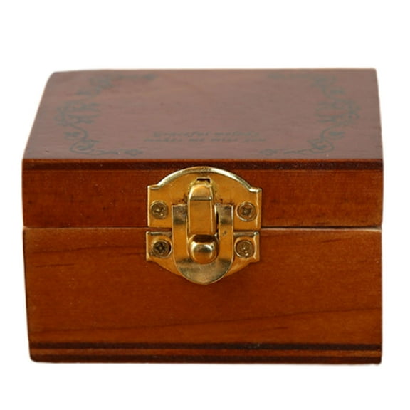 Worgeous Miniature Wooden Jewelry Box 1:12 Mini Treasure Chest Dollhouse Furniture Bedroom Mini House Accessories Mini Decor