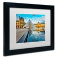 thumbnail image 3 of Trademark Fine Art "Symetrie du Louvre" Canvas Art by Mathieu Rivrin, White Matte, Black Frame, 3 of 5
