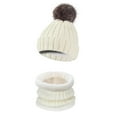 thumbnail image 1 of GDREDA Winter Knitted Wool Set with Velvet and Thermal Padding for Cold Weather Comfort White,One Size, 1 of 4