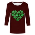 thumbnail image 3 of St Patricks Day Sweatshirt For Women Funny Long Sleeve Hoodies Clover Print Pullover Tops St Pattys Day Shirts, 3 of 4