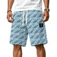 thumbnail image 2 of Cargo Shorts for Men Summer Quick Dry Casual Shorts Drawstring Baggy Comfy Gym Pants Bermuda Soft Sweat Shorts 2XL, 2 of 6