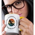 thumbnail image 2 of 3drose, Mission Ridge, Washington. Woman Skier on White. Downhill Skiing, 11oz Two-tone Yellow Mug, 2 of 6