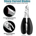 thumbnail image 2 of Professional Podiatrist Toe Nail Clippers - Thick & Ingrown Toe Nail Clippers for Men & Seniors - Super Sharp Curved Blades - Pedicure Cutters - you, 2 of 2