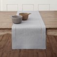 thumbnail image 1 of Tapete de mesa Solino Home Linen, gris suave, 183 cm de largo, 100% lino, 1 of 7