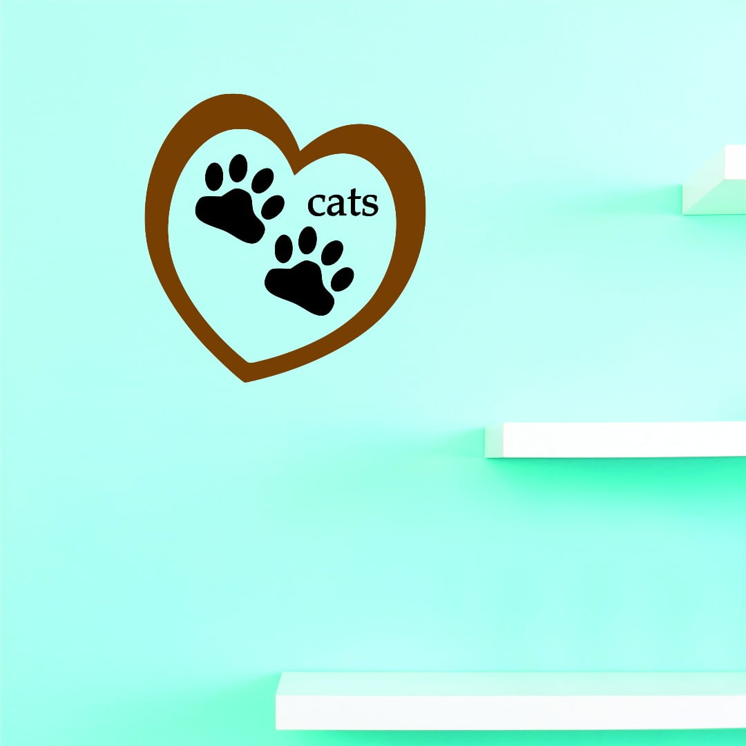 Do It Yourself Wall Decal Sticker Design Pieces Cat 8x20