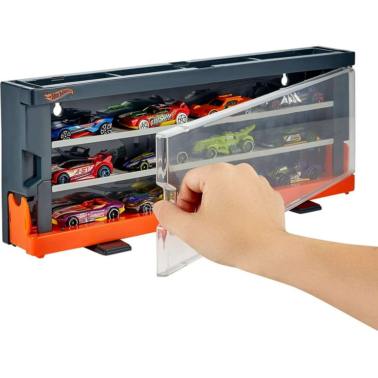 Hot Wheels Interactive Display Case with 8 Toy Cars Storage for 12 Cars Walmart