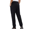 thumbnail image 5 of Iugvhana Men's Thermal Fleece Jogger Pants Sherpa Lined Sweatpants Winter Warm Thick Track Pants with Drawstring Elastic Waist Trousers Black S, 5 of 8