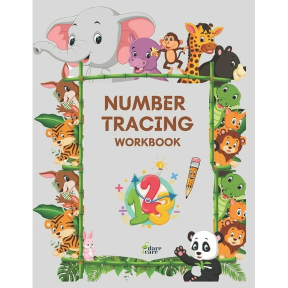 Number Tracing Workbook: Learning Numbers Practice, Kindergarten, Homeschool, Learn to Count, Writing Practice, Kids ages 3-5 (Paperback)