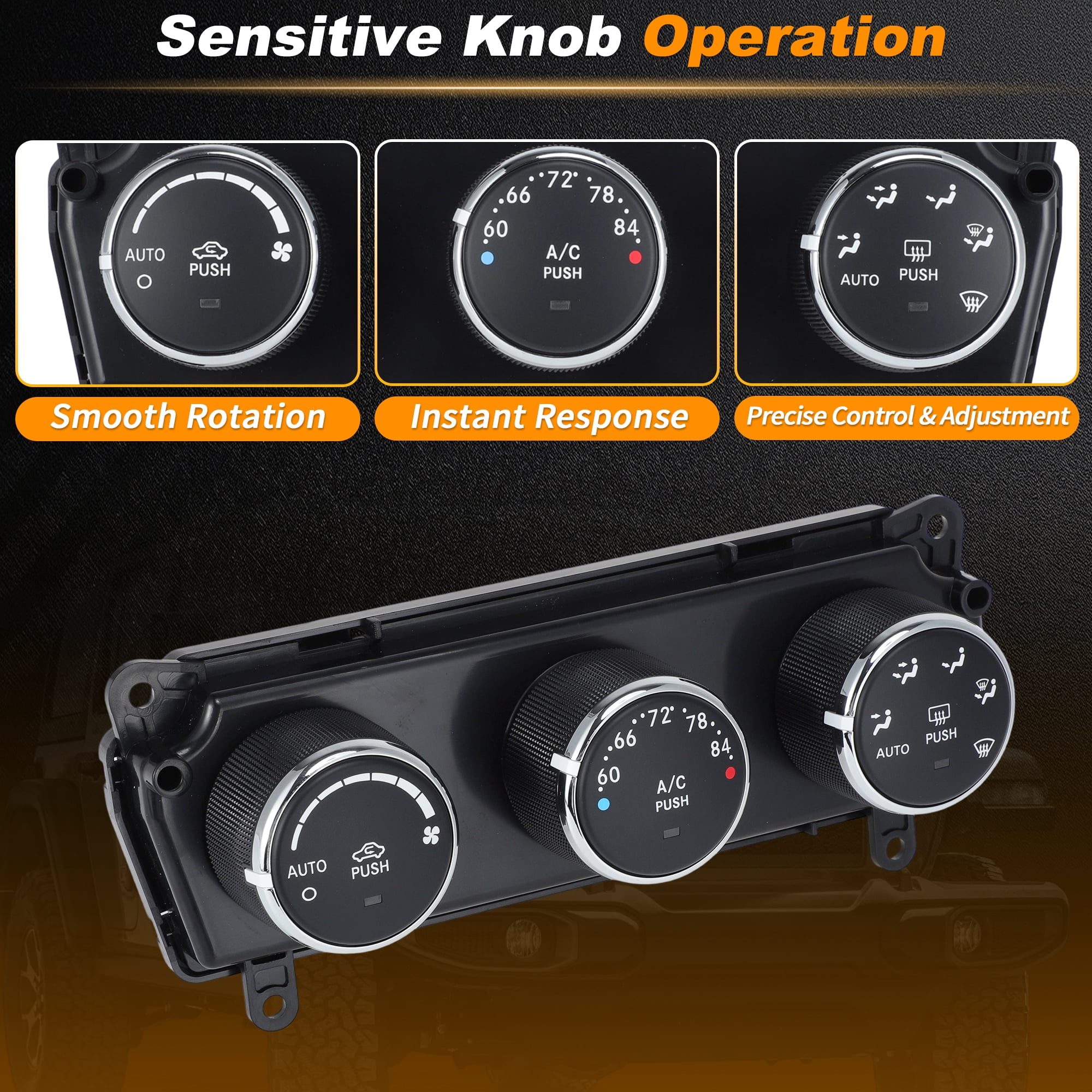 Unique Bargains A/C Heater Climate Control Module for Jeep Wrangler 2011-2014