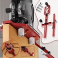thumbnail image 2 of 3 in 1 Router Milling Bracket Invisible Fasteners Slotting Bracket Milling Slotted Router for Carpentry Tool Base Trimming Machine Milling Aluminium Drilling Guide 3 jig Base, Template Templat, 2 of 7