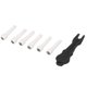 thumbnail image 5 of Pasador de puente de guitarra acústica, clavijas de pasador de puente de guitarra, removedor de pasadores de guitarra, herramientas de reparación de guitarra, funcionalidad versátil, 5 of 8