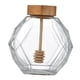 thumbnail image 3 of Tarro de miel perfecl Almacenamiento de vidrio 380 ml con cuentagotas y Tapa de madera, 3 of 8