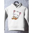 thumbnail image 3 of Cute Vampire Kitten W Donut Hoodie Toddler -Image by Shutterstock,  5 Toddler, 3 of 4