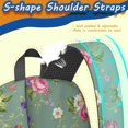 thumbnail image 5 of Pioneer Flower Floral Print Pattern 17" School Backpacks for Teens,Waterproof Oxford Fabric,S-Shape Padded Straps for School,Travel,Hiking,Camping, 5 of 5
