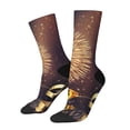 thumbnail image 2 of Uemuo Happy New Year Pattern Women's Crew Socks, Soft Durable Breathable Moisture-Wicking with Odor Control Cotton socks, 2 of 9