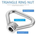 thumbnail image 2 of ifundom 4Pcs Heavy Duty Stainless Steel Triangle Shaped Eye Nut for Industrial Use, 2 of 8