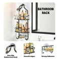 thumbnail image 3 of Junjian Hanging Shower Caddy, Simple Design Anti-Swing Shower Organizer, Stainless Steel Shower Shelves, over the Shower Head Bathroom Storage (Matte Black), 3 of 7