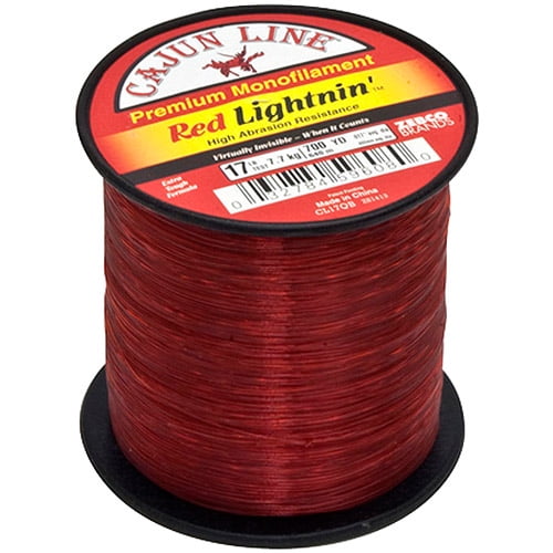Cajun Red Lightnin' Fishing Line Premium Monofilament Mono 17 LB Test 300 Yards