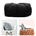 thumbnail image 4 of Chunky Yarn Knitting Arm Knit Soft Yarn 250G Tapestry Hand Knit Sweaters for DIY Rug Making Sweaters Black, 4 of 9