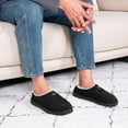 thumbnail image 6 of Ecetana Men's Slippers Slip On Memory Foam House Slippers Comfy Warm Winter Home Shoes, 6 of 7