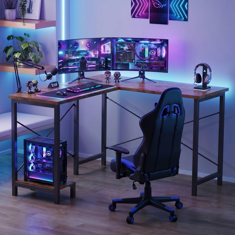 パソコンデスク EDX 49-Inch L Shaped Desk - Computer Desk Corner Desks Gaming Desk