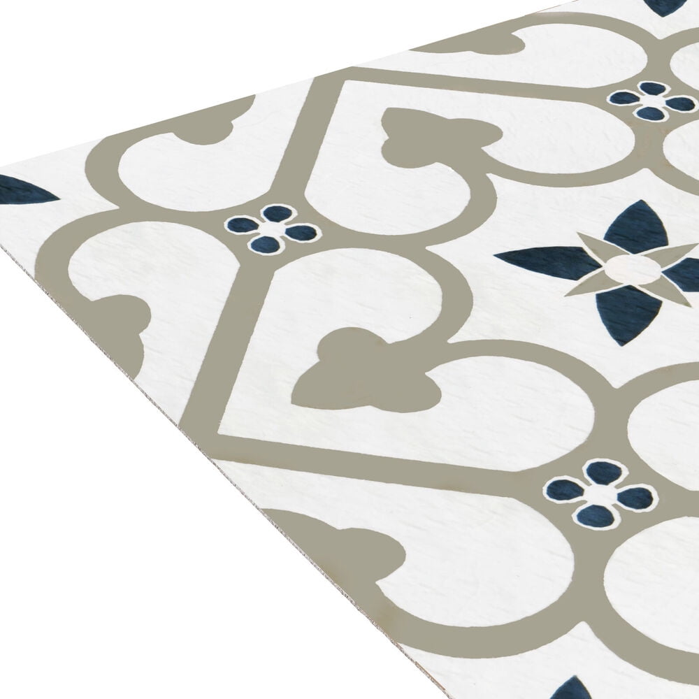 Multi Clover 12”x12” Peel ‘N’ Stick Self Adhesive Vinyl Floor Tiles for Bathroom