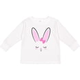 thumbnail image 3 of Inktastic Easter Bunny Girl Face Boys or Girls Long Sleeve Toddler T-Shirt, 3 of 5
