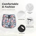 thumbnail image 4 of Pofeuu Flamingo And Zebra Print Women's Athletic Shorts Running Workout Shorts Tummy Control Quick Dry Gym Shorts with Pockets Double layer sports shorts-Medium, 4 of 7