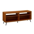 thumbnail image 1 of 58" Rounded Corner Wood TV Console - Acorn, 1 of 4