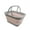 Gray/Pink, variant on SAMMART 19L (5 gallon) Collapsible Tub with Handle - Portable Outdoor Picnic Basket / Crater - Foldable Shopping Bag - Space Saving Storage Container