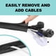 thumbnail image 4 of Funda para cables AGPTEK, paquete de 2, 5 pies a 1.2 pulgadas, organizador de cables para debajo del, 4 of 7