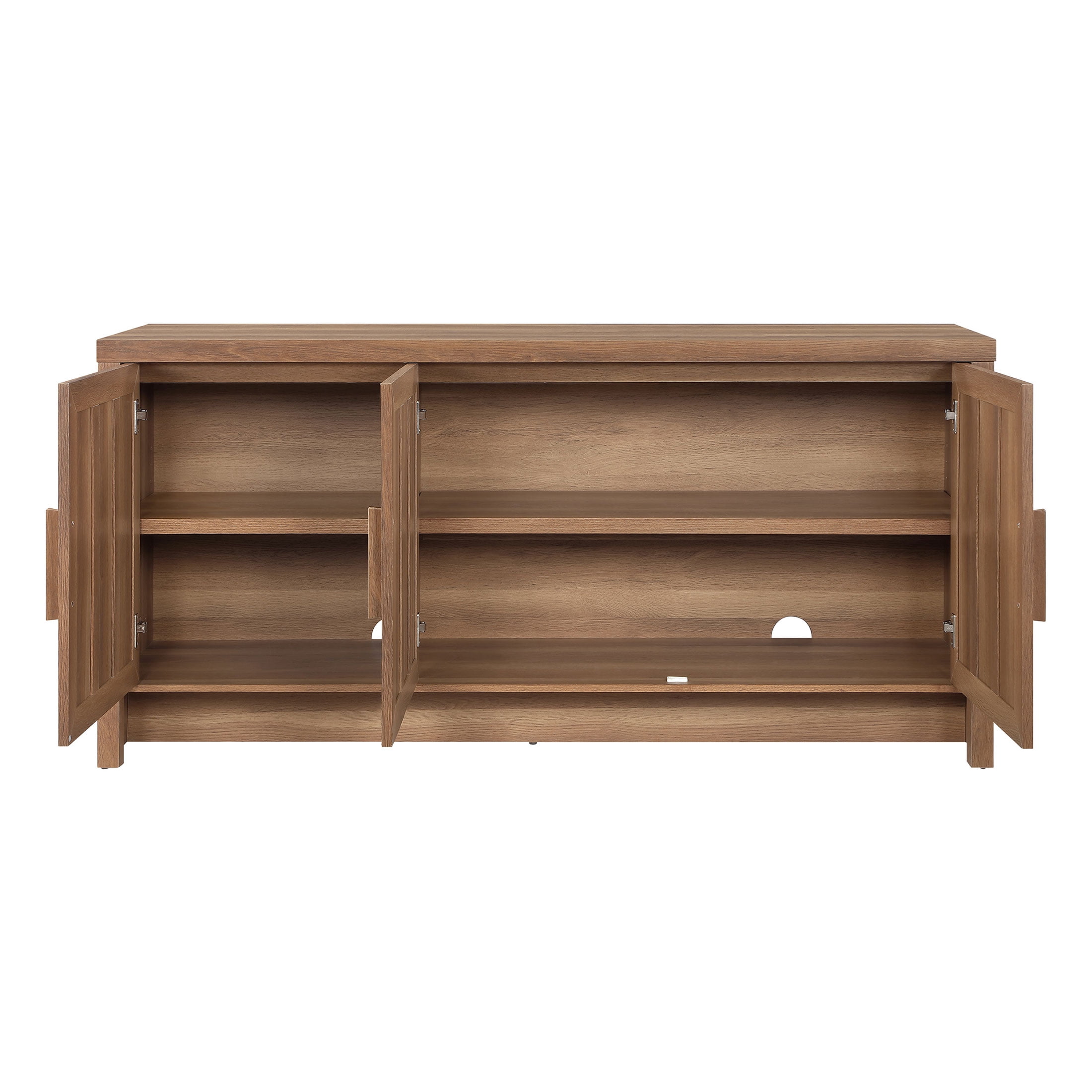 Better Homes & Gardens Mason TV Stand for TVs up to 75", Brown Oak Finish