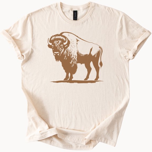 Bison Buffalo Wildlife Nature Animal Graphic T-Shirt