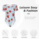 thumbnail image 4 of Balery Strawberry Body de cuello redondo de manga corta para mujer Tops de manga corta Tops básicos-Large, 4 of 7