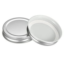 Uxcell Mason Jar Lids, 16 Pack - Tinplate Canning Lids Regular Mouth Leak Proof Fits Storage Jars (Silver)