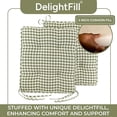 thumbnail image 3 of Klear Vu Porch Rocking Chair Cushions Set, Suitable for Living Room Rockers, Stylish Seat and Back Pads Include Non-Slip Bottom + Fabric Ties, 20" X 17" X 2”, Pine, 3 of 6