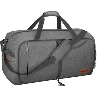 Canway Sports Gym Bag, Travel Duffel bag with Wet Pocket & Shoes  Compartment for men women, 45L, Lightweight black