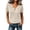 L0133 Beige, variant on Womens Summer Tops Short Sleeve V-Neck True Classic T-Shirt Casual Cute Fashion Beach Vacation Clothes 2026