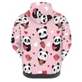 thumbnail image 3 of SCRAWLGOD Cute Panda Womens Hoodies Pullover Graphic Sweatshirts for Women Loose Fit Long Sleeve Hoodies Womens Graphic Size 4XL Washable Fall Hoodie Oversized, 3 of 6