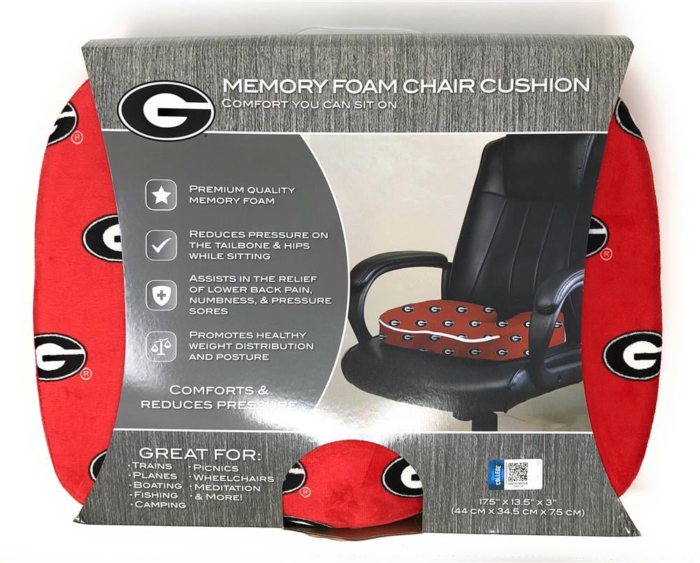Pegasus Sports Officially Licensed NCAA Memory Foam Microplush Seat Cushion 