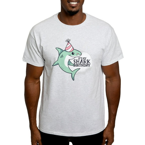 CafePress - Shark Birthday T Shirt - Men's Classic Graphic T-Shirt