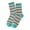 Blue, variant on Prolriy Crew Socks for Women Casual Cute Striped Knitted Color Contrast Socks Womens Socks A