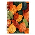 thumbnail image 7 of FORMRS 1-Subject Spiral Notebook 8" x 5" College Ruled 60 Refillable Sheet A5 Hard Cover, 2 Pack, Colorful Leaves, 7 of 7