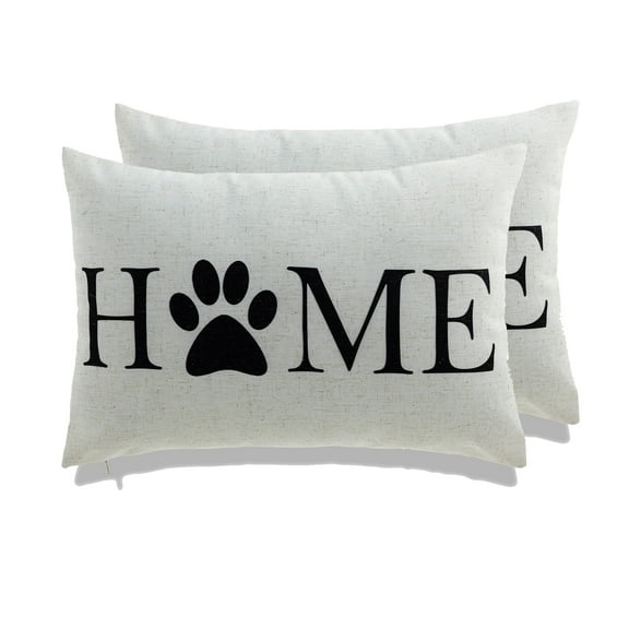 Home and Dog throw pillow - set of 2