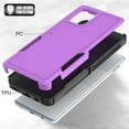 thumbnail image 4 of YEYKX Defender Case for Samsung Galaxy A42 6.6'' Heavy Duty 1 in 1 Design Rugged Full Body Dustproof Shockproof Bumper Non-Slip Protective Cover,Purple,For Galaxy A42, 4 of 5