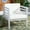 Grey Wood/Beige Cushion, variant on SAFAVIEH Kinnell Outdoor Patio Armchair, Grey/Beige