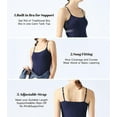 thumbnail image 3 of Vaslanda Womens Modal Built-in Bra Padded Camisole Yoga Tanks Tops, 3 of 4