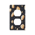 thumbnail image 3 of Switch Panel Switch Decoration 2.76x4.53x0.28 Inches Unused Outlet Cover Switch Plate Wall Plates Living Room Kitchen Bedroom Study Switches Yellow Stone, 3 of 8